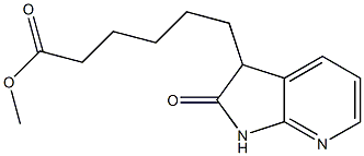 methyl 6-(2-oxo-2,3-dihydro-1H-pyrrolo[2,3-b]pyridin-3-yl)hexanoate Structure