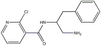 N-(1-amino-3-phenylpropan-2-yl)-2-chloronicotinamide Struktur