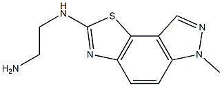 N1-(6-methyl-6H-thiazolo[5,4-e]indazol-2-yl)ethane-1,2-diamine Struktur
