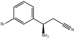 (R)-3-amino-3-(3-bromophenyl)propanenitrile Structure