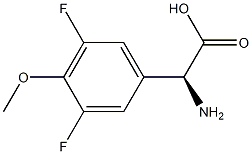 (S)-2-amino-2-(3,5-difluoro-4-methoxyphenyl)acetic acid,,结构式