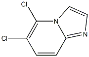 5,6-Dichloro-imidazo[1,2-a]pyridine,,结构式