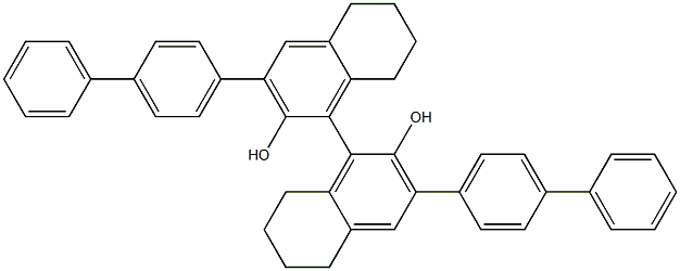 (S)-3,3'-Bis([1,1'-biphenyl]-4-yl)-5,5',6,6',7,7',8,8'-
octahydro-[1,1'-binaphthalene]-2,2'-diol, 99%e.e. Structure