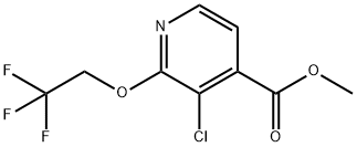 methyl 3-chloro-2-(2,2,2-trifluoroethoxy)isonicotinate Structure