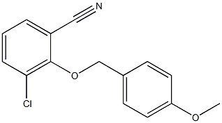 3-Chloro-2-(4-methoxy-benzyloxy)-benzonitrile Structure