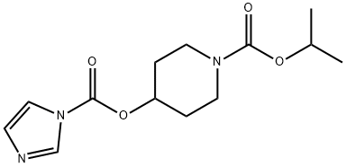 isopropyl 4-(1H-imidazole-1-carboxyloyloxy) piperidine-1-carboxylate Structure