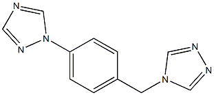 1-(4 - ((4H-1,2,4-三唑-4-基)甲基)苯基)-1H-1,2,4-三唑 结构式