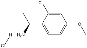 (1S)-1-(2-CHLORO-4-METHOXYPHENYL)ETHYLAMINE HYDROCHLORIDE,2241594-14-7,结构式