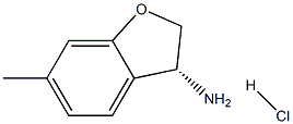 (R)-6-甲基-2,3-二氢苯并呋喃-3-胺盐酸盐 结构式