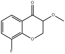 8-FLUORO-3-METHOXY-3,4-DIHYDRO-2H-1-BENZOPYRAN-4-ONE Structure