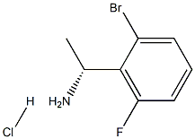 (1R)-1-(2-BROMO-6-FLUOROPHENYL)ETHYLAMINE HYDROCHLRIDE,,结构式