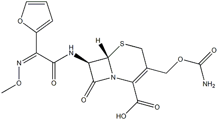 (6R,7S)-Cefuroxime Struktur