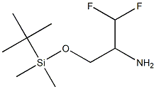 3-((tert-butyldimethylsilyl)oxy)-1,1-difluoropropan-2-amine Struktur