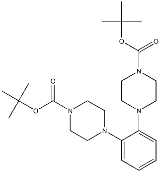 di-tert-butyl 4,4'-(1,2-phenylene)bis(piperazine-1-carboxylate) Structure