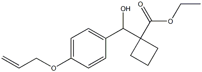 ethyl 1-((4-(allyloxy)phenyl)(hydroxy)methyl)cyclobutanecarboxylate Structure