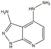 4-Hydrazino-1H-pyrazolo[3,4-b]pyridin-3-ylamine, 2241588-87-2, 结构式