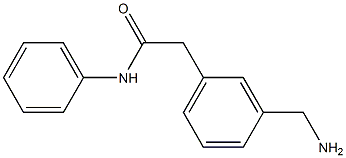 2-(3-(aminomethyl)phenyl)-N-phenylacetamide,,结构式