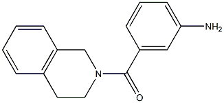 3-(1,2,3,4-tetrahydroisoquinoline-2-carbonyl)aniline 化学構造式