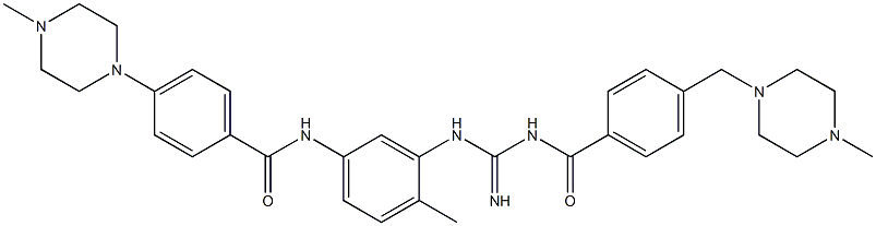 N-(4-methyl-3-(3-(4-((4-methylpiperazin-1-yl)methyl)benzoyl)guanidino)phenyl)-4-(4-methylpiperazin-1-yl)benzamide