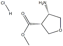 cis-4-Amino-tetrahydro-furan-3-carboxylic acid methyl ester hydrochloride, 2305079-52-9, 结构式