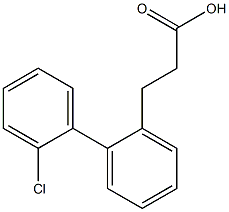 3-(2'-Chloro-biphenyl-2-yl)-propionic acid Structure