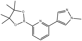 2-(1-methyl-1H-pyrazol-4-yl)-6-(4,4,5,5-tetramethyl-1,3,2-dioxaborolan-2-yl)pyridine Structure