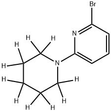 2-Bromo-6-(piperidino-d10)-pyridine Structure