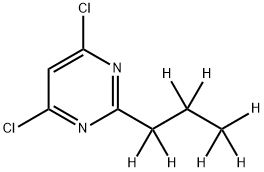 4,6-Dichloro-2-(n-propyl-d7)-pyrimidine Struktur