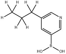 5-(n-Propyl-d7)-pyridine-3-boronic acid Struktur