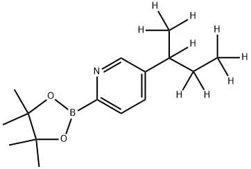 5-(sec-Butyl-d9)-pyridine-2-boronic acid pinacol ester Struktur