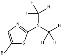 5-Bromo-2-(dimethylamino-d6)-thiazole Struktur