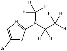 5-Bromo-2-(methylethylamino-d8)-thiazole Struktur