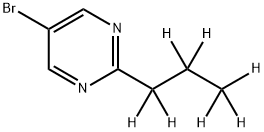 5-Bromo-2-(n-propyl-d7)-pyrimidine Struktur