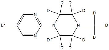 5-Bromo-2-[(N-methylpiperazin-1-yl)-d11]-pyrimidine,1643564-39-9,结构式