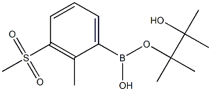 2-甲基-3-甲砜基苯硼酸频哪醇酯, , 结构式