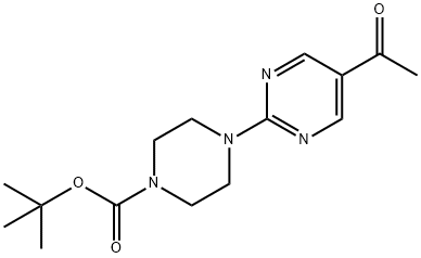 tert-butyl 4-(5-acetylpyrimidin-2-yl)piperazine-1-carboxylate Structure