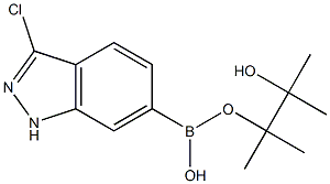 (3-CHLORO-1H-INDAZOL-6-YL)BORONIC ACID PINACOL ESTER 结构式