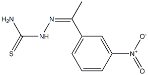 1-(3-nitrophenyl)ethanone thiosemicarbazone 化学構造式