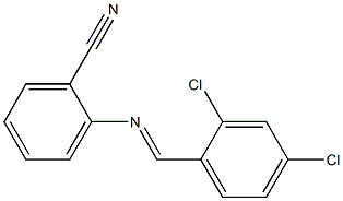 2-[(2,4-dichlorobenzylidene)amino]benzonitrile Structure