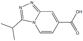 3-Isopropyl-[1,2,4]triazolo[4,3-a]pyridine-7-carboxylic acid Struktur