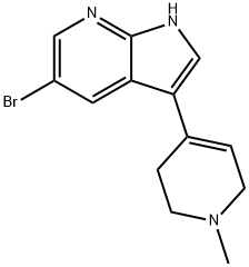 5-BROMO-3-(1-METHYL-1,2,3,6-TETRAHYDROPYRIDIN-4-YL)-1H-PYRROLO[2,3-B]PYRIDINE Structure