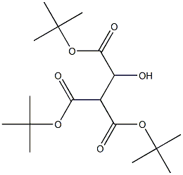 TRI-TERT-BUTYL 2-HYDROXYETHANE-1,1,2-TRICARBOXYLATE 结构式