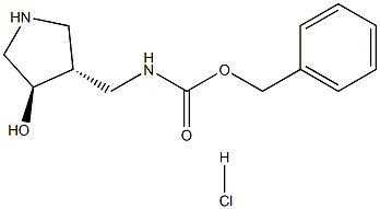 TRANS-BENZYL ((4-HYDROXYPYRROLIDIN-3-YL)METHYL)CARBAMATE HCL Structure