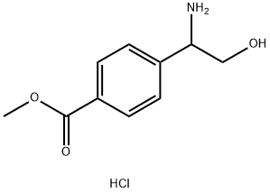 4-(1-氨基-2-羟乙基)苯甲酸甲酯盐酸盐, 2055840-04-3, 结构式