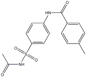 N-{4-[(acetylamino)sulfonyl]phenyl}-4-methylbenzamide Structure