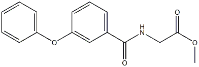 methyl 2-(3-phenoxybenzamido)acetate Structure