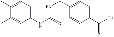 4-((3-(3,4-dimethylphenyl)ureido)methyl)benzoic acid Structure