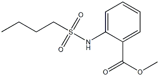 methyl 2-(butylsulfonamido)benzoate Structure