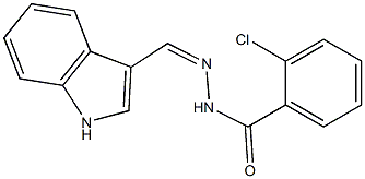 (Z)-N'-((1H-indol-3-yl)methylene)-2-chlorobenzohydrazide Structure
