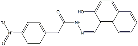 (Z)-N'-((2-hydroxynaphthalen-1-yl)methylene)-2-(4-nitrophenyl)acetohydrazide Structure